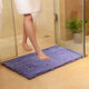 WX-329 50x80cm Chenille Soft Mat Machine Washable Bathroom Anti Slip Absorbent Carpet Doormat Rug