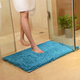 WX-329 50x80cm Chenille Soft Mat Machine Washable Bathroom Anti Slip Absorbent Carpet Doormat Rug