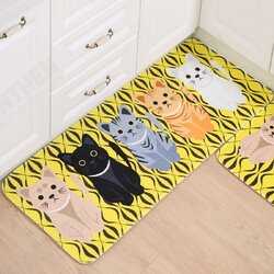 WX-47 Kawaii Floor Mats Animal Cute Cat Bathroom Kitchen Carosets Living Room Anti-Slip Rug WX-47 Kawaii Floor Mats Animal Cute Cat Bathroom Kitchen Carosets Living Room Anti-Slip Rug