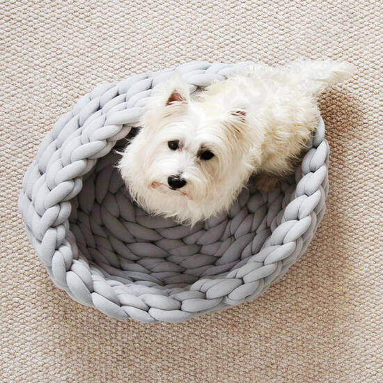 Knitted Pet Bed Dog Cat Bed Puppy Pillow House Soft Warm Dog House Mat