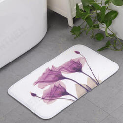Memory Foam Chronic Rebound Printing Lotus Absorbent Non-slip Mat Home Children's Room Floor Carpet Memory Foam Chronic Rebound Printing Lotus Absorbent Non-slip Mat Home Children's Room Floor Carpet