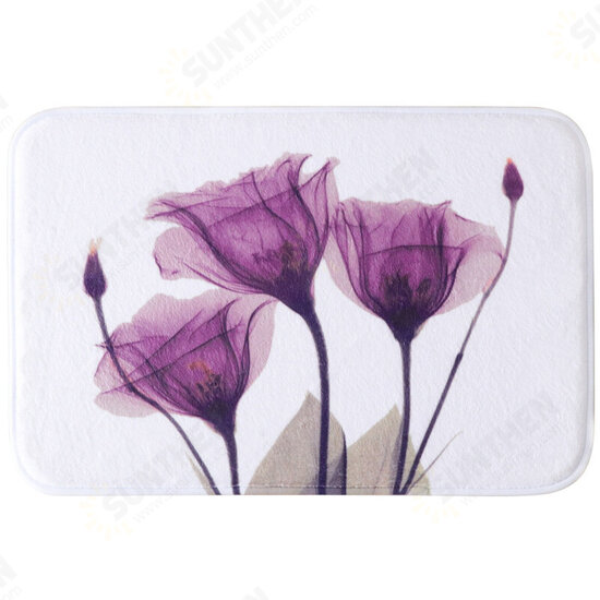 Memory Foam Chronic Rebound Printing Lotus Absorbent Non-slip Mat Home Children's Room Floor Carpet