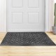 Pineapple & Square Version Special Dust Floor Mat Coffee and Gray Carpet