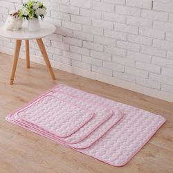 Pink Dog Pet Cat Cooling Mat Summer Cool Bed Pad Cushion Heat Relief Net Cotton Pet Carpet Pink Dog Pet Cat Cooling Mat Summer Cool Bed Pad Cushion Heat Relief Net Cotton Pet Carpet