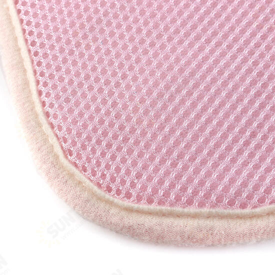 Pink Dog Pet Cat Cooling Mat Summer Cool Bed Pad Cushion Heat Relief Net Cotton Pet Carpet