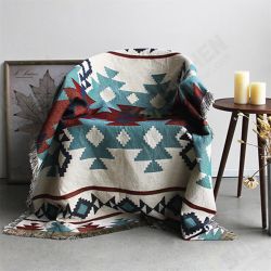 Retro Navajo American-Style Geometric Popcap Upholstery Leisure Carpet Air Conditioning Sofa Blankets Retro Navajo American-Style Geometric Popcap Upholstery Leisure Carpet Air Conditioning Sofa Blankets