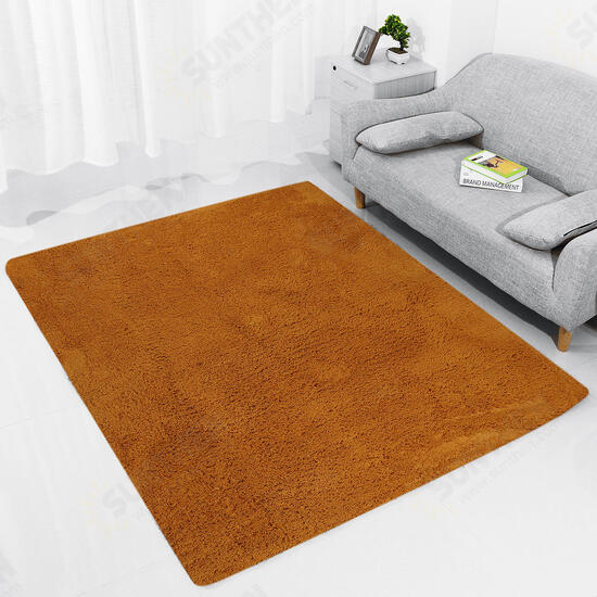 Soft Fluffy Shaggy Mat Living Room Bedroom Carpet Anti-skid Sofa Floor Area Rug