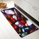 Starfish Color Cobblestone Print Flannel Mat Set Waterproof Non-slip Carpet