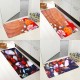 Starfish Color Cobblestone Print Flannel Mat Set Waterproof Non-slip Carpet