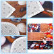 Starfish Color Cobblestone Print Flannel Mat Set Waterproof Non-slip Carpet