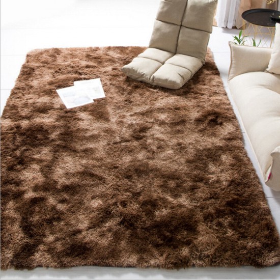 Tie Dye Gradient Carpet Non-slip Skin-friendly Breathable Carpet Water Absorption Fluffy Floor Mat