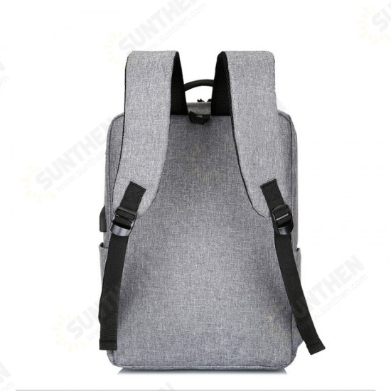 15.6inch Anti-theft Backpack Laptop Notebook Travel School PC Bag With USB Charger Port