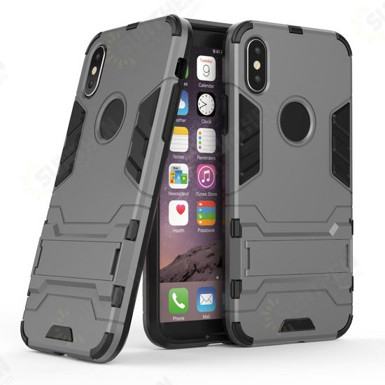 2 in 1 Kickstand Holder Hard PC Protective Case for iPhone X