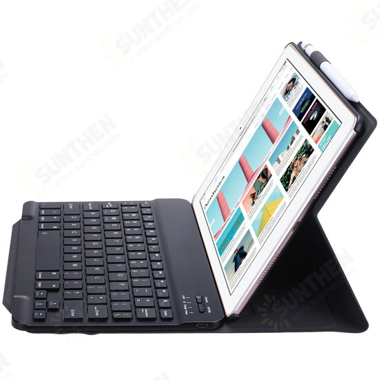 2 in 1 Wireless bluetooth Keyboard Wear-Resistant PU Leather Flip Foldable Full Cover Protective Case for iPad Air 1 / 2 for iPad Pro 9.7 for iPad 9.7 2017/ 2018