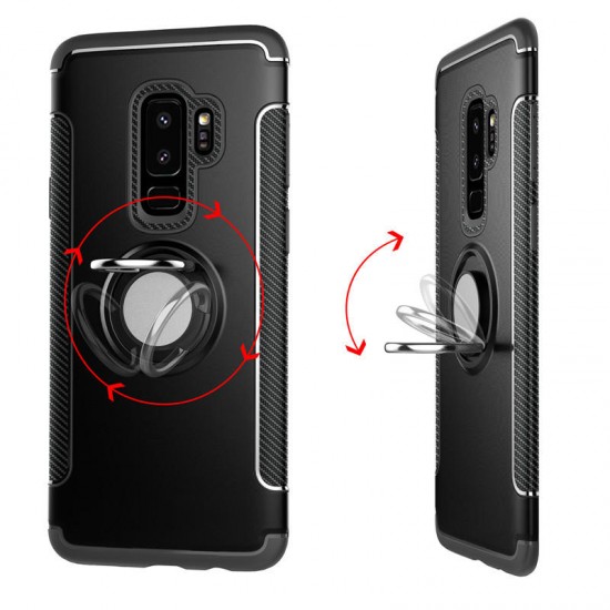 360° Rotating Ring Grip Stand Car Mount Protective Case For Samsung Galaxy S9/S9 Plus