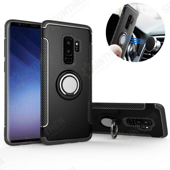 360° Rotating Ring Grip Stand Car Mount Protective Case For Samsung Galaxy S9/S9 Plus