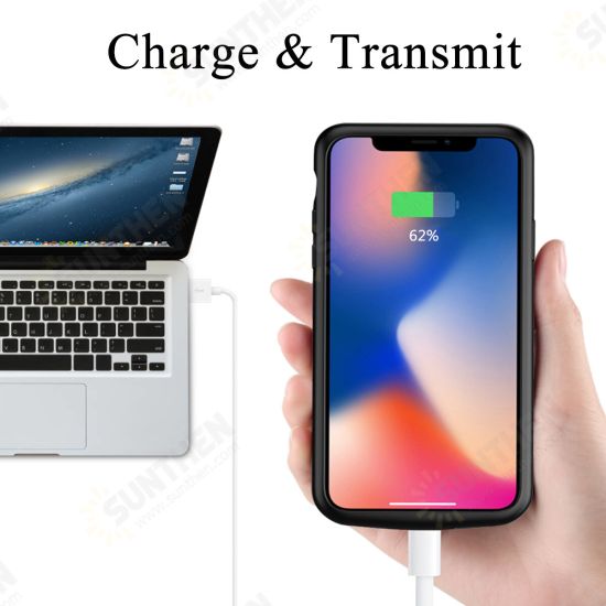 6000mAh External Battery Cover Case Power Bank Backup for iPhone 11 / 11 Pro Max / 11 Pro