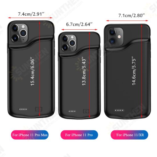 6000mAh External Battery Cover Case Power Bank Backup for iPhone 11 / 11 Pro Max / 11 Pro 6000mAh External Battery Cover Case Power Bank Backup for iPhone 11 / 11 Pro Max / 11 Pro