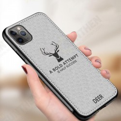 Deer Canvas Cloth Shockproof Protective Case for iPhone 11 Pro Max 6.5 inch Deer Canvas Cloth Shockproof Protective Case for iPhone 11 Pro Max 6.5 inch
