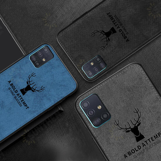 Deer Classic Canvas Cloth Shockproof Protective Case for Samsung Galaxy A51 2019