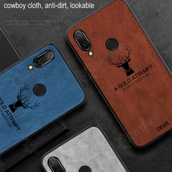 Deer Shockproof Anti-Scratch Cloth&TPU Protective Case For Huawei Honor 8X