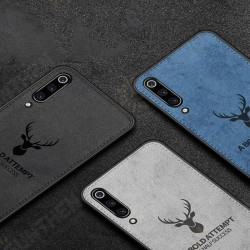 Deer Shockproof Cloth&TPU Protective Case For Xiaomi Mi9 / Mi 9 Transparent Edition