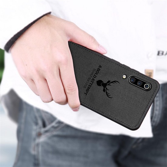 Deer Shockproof Cloth&TPU Protective Case For Xiaomi Mi9 / Mi 9 Transparent Edition
