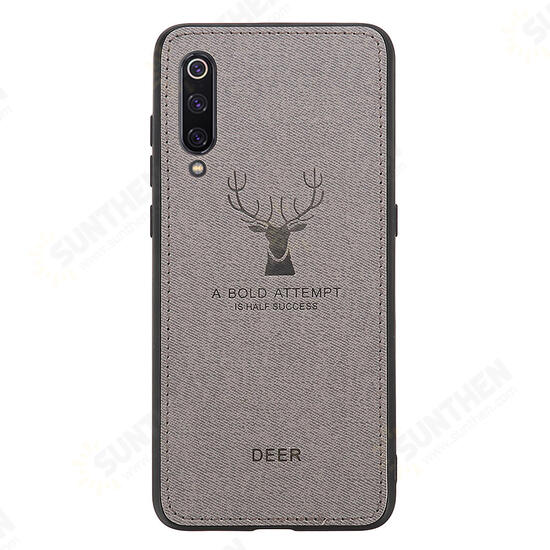 Deer Shockproof Cloth&TPU Protective Case For Xiaomi Mi9 / Xiaomi Mi 9 Transparent Edition Non-original