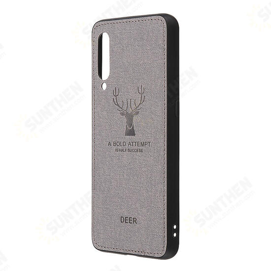 Deer Shockproof Cloth&TPU Protective Case For Xiaomi Mi9 / Xiaomi Mi 9 Transparent Edition Non-original