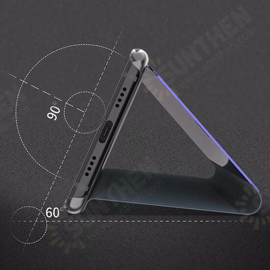 Mirror Auto Sleep Full Body Shockproof Protective Case For Xiaomi Mi A2 / Xiaomi Mi 6X Non-original