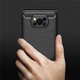 For POCO X3 PRO / POCO X3 NFC Case Carbon Fiber Texture with Lens Protector Shockproof Silicone Protective Case Back Cover