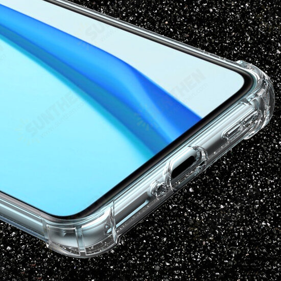 1/2PCS for OnePlus 9 Pro Case with Airbags Shockproof Transparent Non-Yellow Soft TPU Protective Case