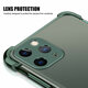 2 in 1 Airbag Plating Lens Protect Ultra-Thin Anti-Fingerprint Shockproof Transparent Soft TPU Protective Case for iPhone 11 Pro Max 6.5 inch