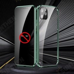 2 in 1 Anti-peeping Magnetic 360° Full Cover Double-sided Tempered Glass Flip Protective Case with Lens Protector Ring for iPhone 11 Pro Max 6.5 inch 2 in 1 Anti-peeping Magnetic 360° Full Cover Double-sided Tempered Glass Flip Protective Case with Lens Protector Ring for iPhone 11 Pro Max 6.5 inch