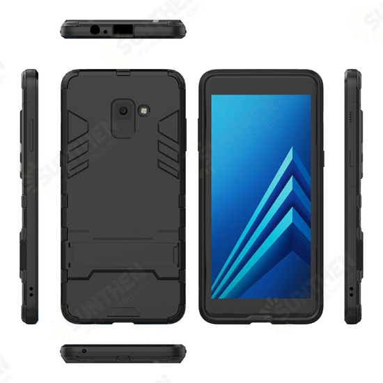 2 in 1 Kickstand Hard PC Protective Case for Samsung Galaxy A8 Plus 2018