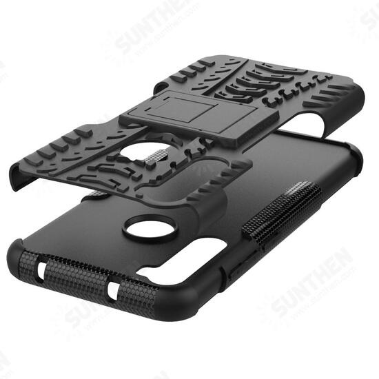 2 in 1 Shockproof Non-slip with Bracket Stand Protective Case for Xiaomi Redmi Note 8 Non-original