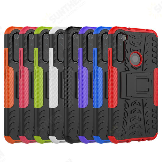 2 in 1 Shockproof Non-slip with Bracket Stand Protective Case for Xiaomi Redmi Note 8 Non-original