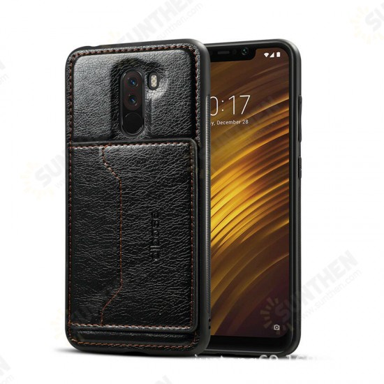 2-in-1 Multifunction With Wallet With Stand PU Leather Protective Case For Xiaomi Pocophone F1