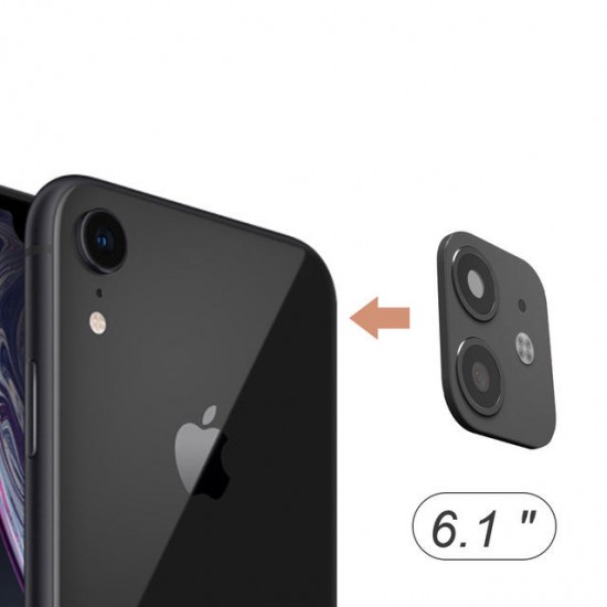 3 in 1 Converted Change XR to 11 Second Change Anti-scratch Phone Camera Lens Protector + Rear Matte flim + Transparent TPU Protective Case for iPhone XR