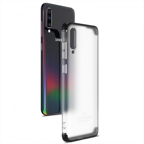 3 in 1 Detachable Matte Translucent Plating Shockproof PC Protective Case for Samsung Galaxy A70 2019