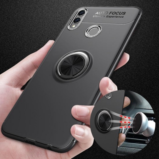360° Adjustable Metal Ring Kickstand Magnetic PC Protective Case for Huawei Honor 8X