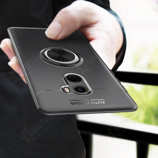 360° Adjustable Metal Ring Kickstand Magnetic PC Protective Case for Xiaomi Mi MIX 2 Non-original