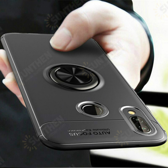 360° Rotating Ring Holder Magnetic Adsorption Shockproof Protective Case for Samsung Galaxy A40 2019