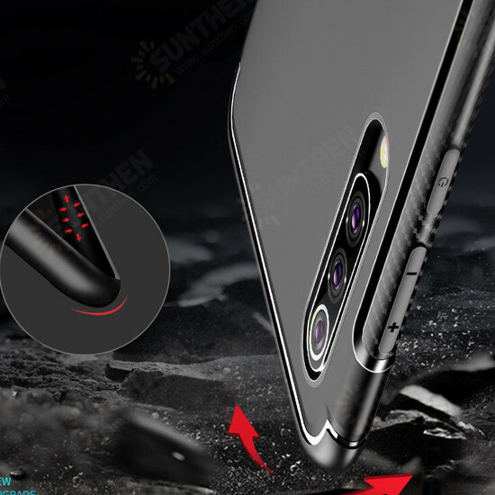 360° Rotating Ring Holder Magnetic Adsorption Shockproof Protective Case for Xiaomi Mi9 / Mi 9 Transparent Edition Non-original