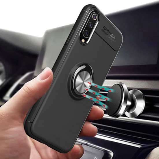 360° Rotating Ring Holder Magnetic Adsorption Shockproof Protective Case for Xiaomi Mi9 SE Non-original