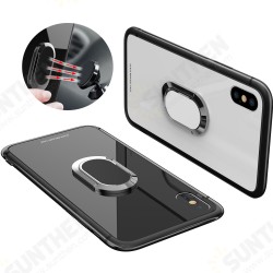 360° Rotation Ring Kickstand Magnetic Glass Protective Case for iPhone X 360° Rotation Ring Kickstand Magnetic Glass Protective Case for iPhone X