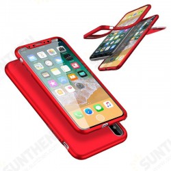 360° Full Body Front & Back Silicone Protective Case With Tempered Glass Film For iPhone X 360° Full Body Front & Back Silicone Protective Case With Tempered Glass Film For iPhone X