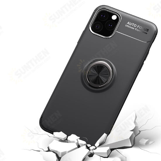 360° Rotating Magnetic Ring Holder Soft Silicone Shockproof Protective Case for iPhone 11 Pro 5.8 inch