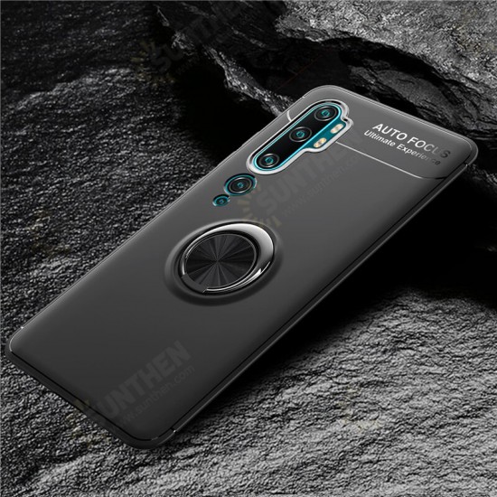 360° Rotating Magnetic Ring Holder Soft TPU Shockproof Protective Case for Xiaomi Mi Note 10 / Xiaomi Mi Note 10 Pro / Xiaomi Mi CC9 Pro Non-original