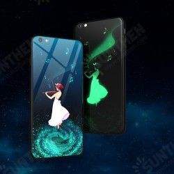 3D Night Luminous Tempered Glass Protective Case for iPhone 6/6s
